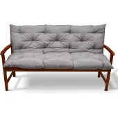 Beautissu Flair BR Bankauflage Hellgrau, 100x50x50cm