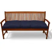 Beautissu Bankauflage Flair BK, ca.120x50x10cm, Dunkelblau