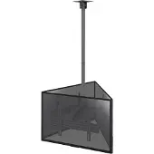 KIMEX - Deckenhalterung für 3 TV-Bildschirme 50"- 75" Verstellbare Höhe 86-325 cm