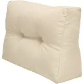Beautissu Palettenkissen Outdoor Seitenkissen ECO Elements, 60x40cm, Beige