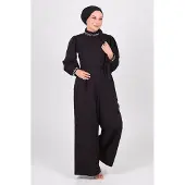 Turkishsouq Perlen Detailed Jumpsuit-Kleid Schwarz