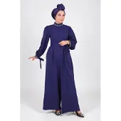 Turkishsouq Perlen Detailed Jumpsuit-Kleid Indigo