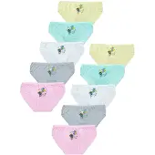 LOREZA 10er Set Slips - Herz - Bunt | Gr.: 116/122