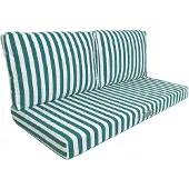 Deco Arts Abnehmbare Gartenkissen 120x60cm - Grüne Streifen