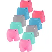 LOREZA 10er Set Pantys - Strass - Bunt | Gr.: 158/170