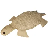 Deco Arts Kissen im Raphia-Look - Schildkrötenform - 60x20cm