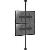 KIMEX Boden-Decken-Halterung für 2 TV-Bildschirme 32'' - 75'' - Höhe 240cm