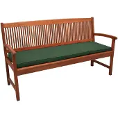 Beautissu Loft BK Auflage Bankkissen Sitzkissen, 120x48x5cm Dunkelgrün