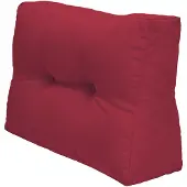 Beautissu Palettenkissen Outdoor Seitenkissen ECO Elements, 60x40cm, Rot