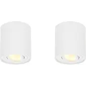 HOFTRONIC™ LED Aufbaustrahler 2x4W 345lm 2700K Weiß GU10 IP20 dimmbar schwenkbar