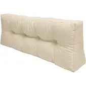 Beautissu Palettenkissen Outdoor Rückenkissen ECO Elements, 120x40cm, Natur