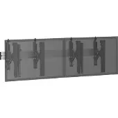 KIMEX - TV-Wandhalterung - Push Pull 2 Bildschirme 45"-55"