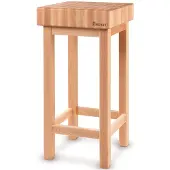 Hendi Hackklotz aus Holz 400x400x150mm mit Sockel - 505625