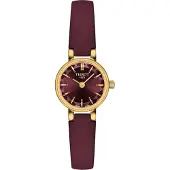 Tissot T1400093637100 Damen-Quarzuhr Lovely Rund 19,5 mm Burgunderrot