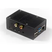 HiFiBerry Stahl Gehäuse für DAC+ ADC und Raspberry Pi 4 - schwarz