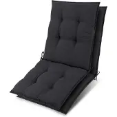 Beautissu 2er Set Niedriglehner Auflage Sun-NL 100x50x8cm Anthrazit