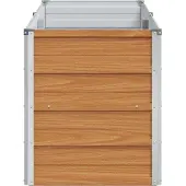 vidaXL Hochbeet Hellbraun 160 x 40 x 45 cm Verzinkter Stahl