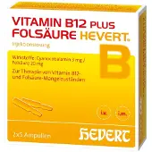 Hevert Arzneimittel GmbH & Co. KG Vitamin B12 PLUS Folsäure Hevert a 2 ml 2X5X2 ml