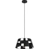 Eglo Pendellampe Pontefract, Pendelleuchte über Esstisch, runde Hängeleuchte aus Metall in Schwarz, Hängelampe mit E27 Fassung, Ø 42 cm