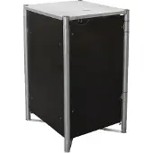 HIDE Metall Mülltonnenbox, Mülltonnenverkleidung für 240 l Mülltonnen schwarz 1er Box