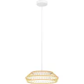 Eglo YUKU-Z Hängeleuchte Hängelampe Pendellampe Pendelleuchte - H110 x Ø46 cm - weiß - 22W inkl. - IP20