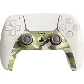 Piranha PS5 Controller Skins - Camo Green