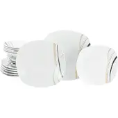 Creatable , 24031, Square City Line, Tellerset 18-tlg, Porzellan