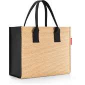 Reisenthel daily shopper, Einkaufstasche, Tasche, Raffia Black, 14 L, DN7078