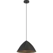 Eglo Hängelampe Podere, 1-flammige Pendelleuchte über Esstisch, Esszimmerlampe im Japandi-Design aus Metall, Hängeleuchte mit E27 Fassung, Ø 42,5 cm