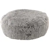 Nobby Komfortkissen Nuru rund grau, Maße: Ø 100 x 20 cm