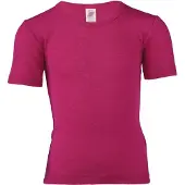 Engel - Kinder Unterhemd S/S - Merinounterwäsche Gr 164 rosa