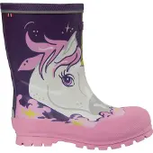 Viking Gummistiefel - Jolly - Lila/Multi m. Einhorn - - 33 - Gummistiefel