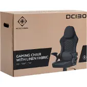 Deltaco DC130 Gamingstuhl Soft Woven Mesh, schwarz