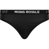 Mons Royale - Women's Stratos Merino Thong - Merinounterwäsche Gr S schwarz