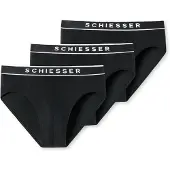 Schiesser Unterwäsche 179570 95/5 Herren Black (3er-Pack)-XXL
