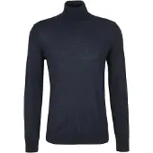JOOP! Rollkragenpullover JOOP "Donte", Herren, Gr. XL, schwarz (dunkelblau), Strick, Obermaterial: 100% Wolle, unifarben, regular fit normal, Rippbündchen, Pullover Rollkragenpullover, aus reiner Wolle