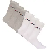 FILA Unisex Socken, 6er Pack - Strümpfe, Street, Lifesyle, Sport (2x 3 Paar)