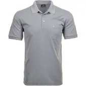 Ragman Herren Poloshirt - Oberteil, Softknit-Polo, Baumwollmischung, Brusttasche, Knopfleiste, kurz, einfarbig