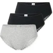 Schiesser Damen Brazilian-Slips, 3er Pack - 3Pack Brazilian, Stretch Cotton, uni