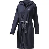 JOOP! Damen Bademantel - Active, Frottier, Reißverschluss, Baumwollmischung Blau / M
