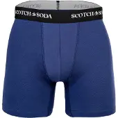 Scotch & Soda 3pk Mens Cotton Stretch Boxer Brief Navy/grey Größe: S | Unterhosen Outlet | Herren | Blau