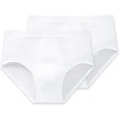 Schiesser Herren Slip mit Eingriff, 2er Pack - Original Classics, Doppelripp, Baumwolle