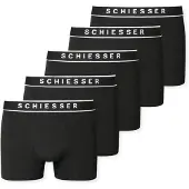 Schiesser Herren Boxershorts, 5er Pack - Serie "95/5", Unterhose, Logobund