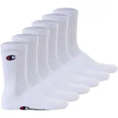 Champion Tennissocken Packung, 6 Stk. tlg. 6er-Pack, sportliche Tennissocken, mit Logoschriftzügen, aus Baumwolle