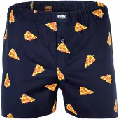 Happy Shorts Webboxer "Web-Boxershorts 1er Pack", Herren, Gr. XL, bunt (pizza), Obermaterial: 100% Baumwolle CO., Unterhosen Webboxer