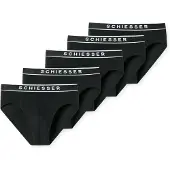 Schiesser Herren Slips, 5er Pack - Serie "95/5", Rio-Slips, Logobund