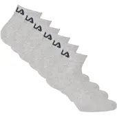 FILA Unisex Quarter Socken, 6er Pack - Kurzsocken, Training, Sport, Logo (2x 3 Paar)