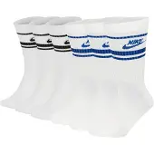 Nike Unisex 6er Pack Sportsocken - Everyday Essential Stripe, einfarbig