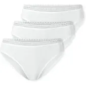 Schiesser Damen Rio-Slips, 3er Pack - 3Pack Rio Slip, Stretch Cotton, uni