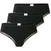 Schiesser Unterwäsche Damen 182907 Modern Multipacks Black (3er Set)-S